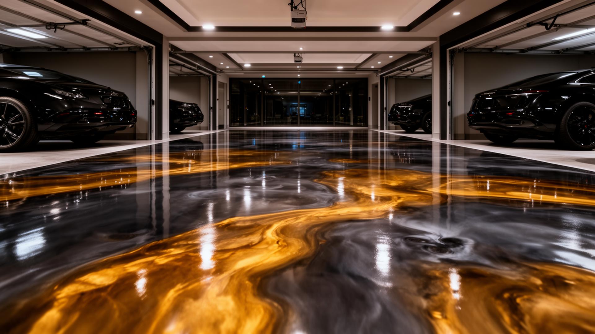 Premium metallic epoxy floor by Example Epoxy Systems